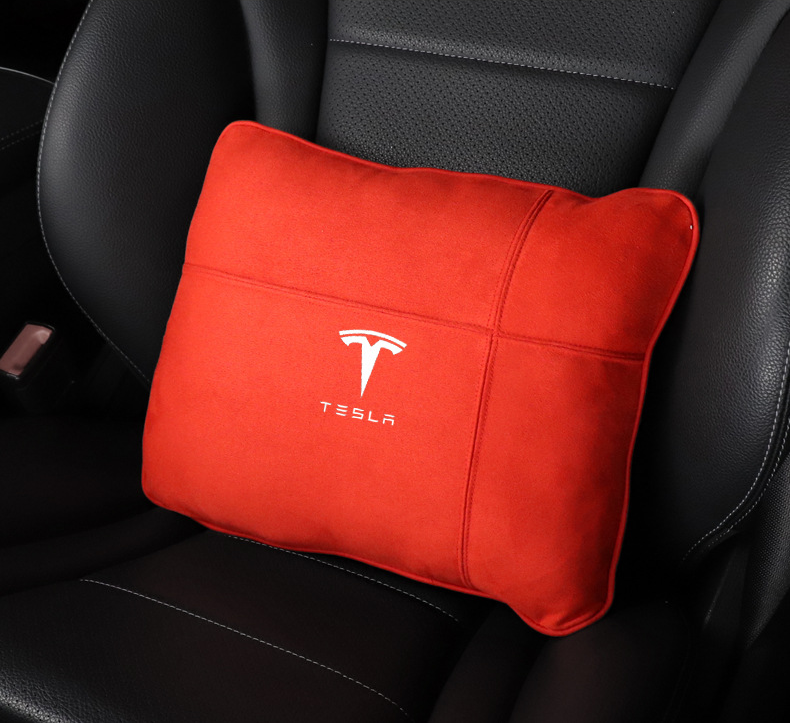 Tesla Headrest Pillow + Lumbar Pillow - Suede Wool