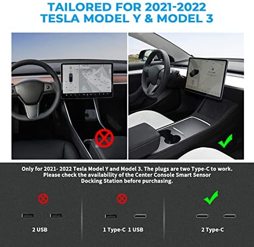 USB Hub Center Console Adapter for Model 3 and Model Y